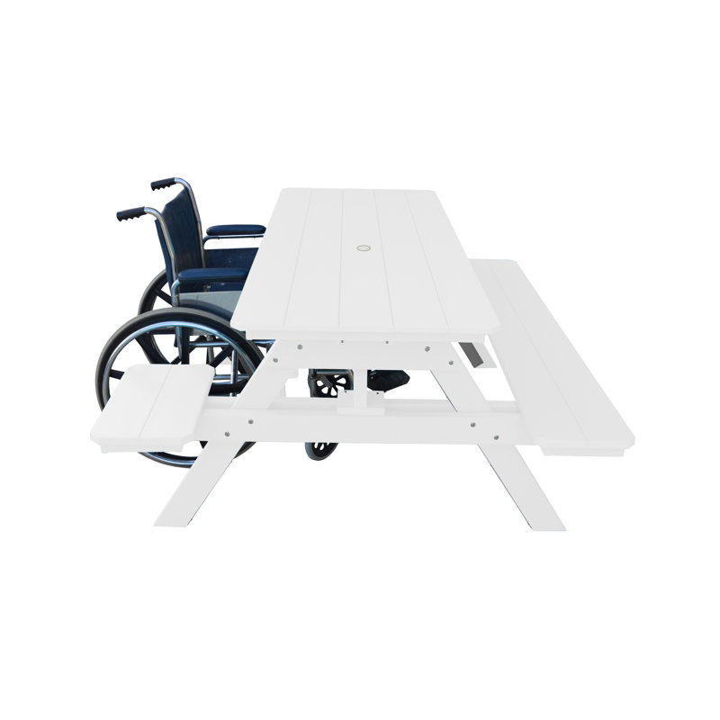 Table de pique-nique Azor, Blanc