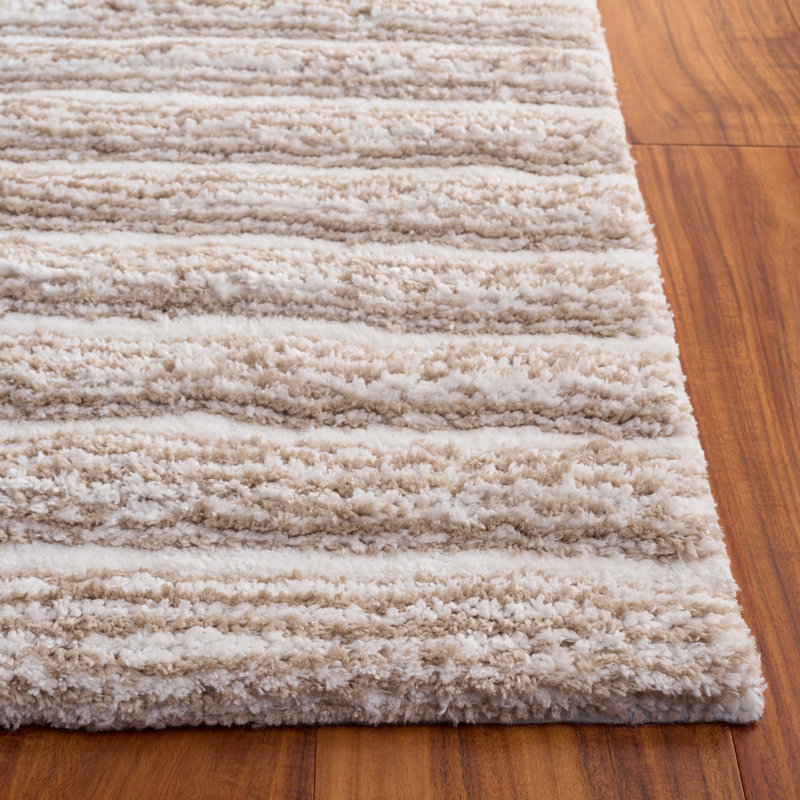 Tapis à performance abstraite tissé à la main Glory Shag 101, Rectangle 4pi x 6 pi
