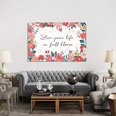 Bright Petals I by Farida Zaman - Wrapped Canvas Painting