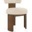 Chaise rembourrée en cuir végétalien Atelier beige-1792616498-1792616499