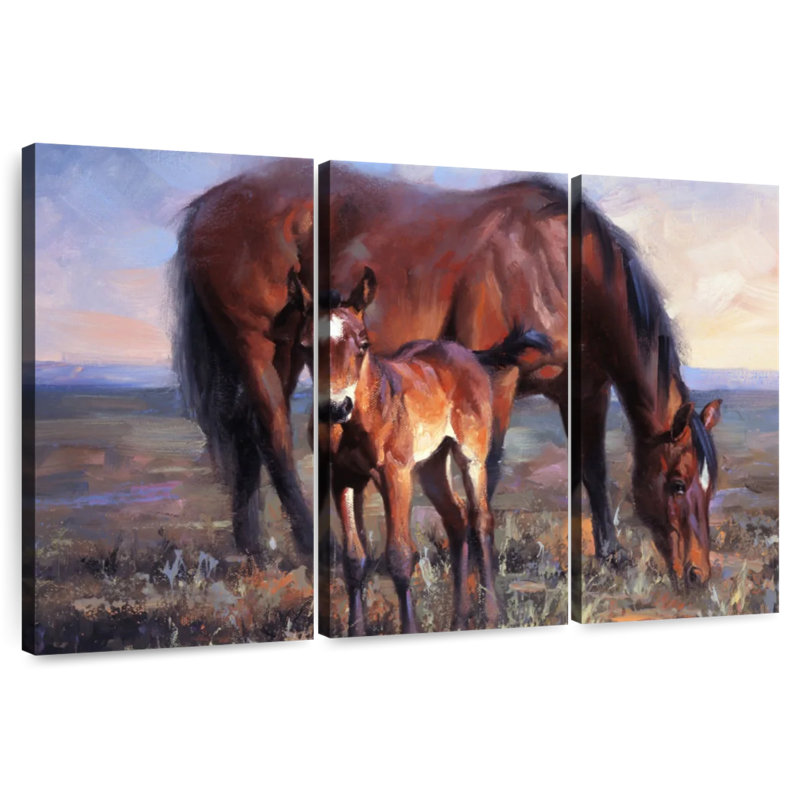 Brampt The Bay Filly, 28" H x 45" W