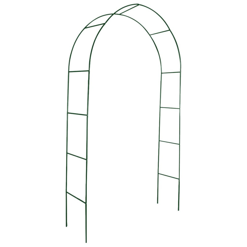 Aapri 140cm W x 39cm D Metal Arbour in Dark Green
