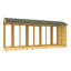 4ft x 16ft Apex Summer House (Full Height Window)
