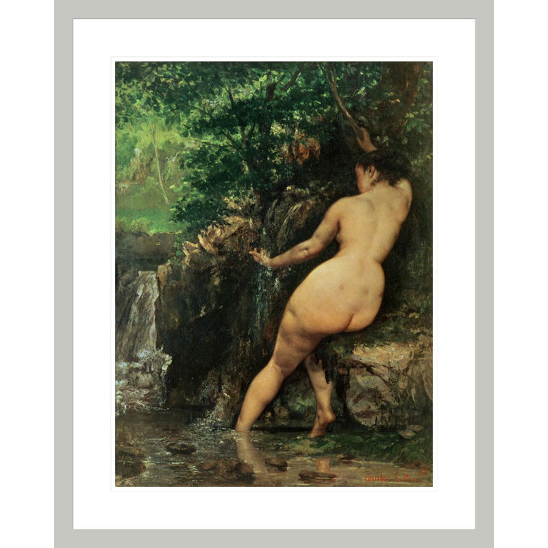 «The Source or Bather at the Source» par impression giclée encadrée, 29,29 po H x 23,5 po L