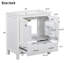 Meuble-lavabo blanc 30 po avec lavabo simple
