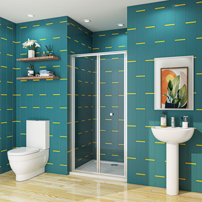 Jeffress Rectangle Shower Enclosure with Tray - 1900 x 1000 mm