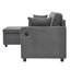3 Seater Linen Sofa & Chaise-587791056