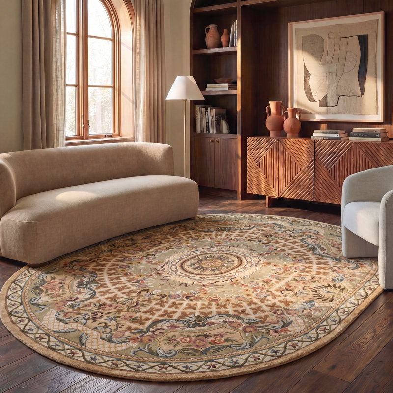 Tapis oriental en laine touffeté à la main Allister, Rectangle 6 pi x 9 pi