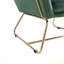 Chaise d'appoint en velours 29,5 "avec base en métal-85811014