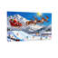 Père Noël de Noël survolant la station de ski-1559180969