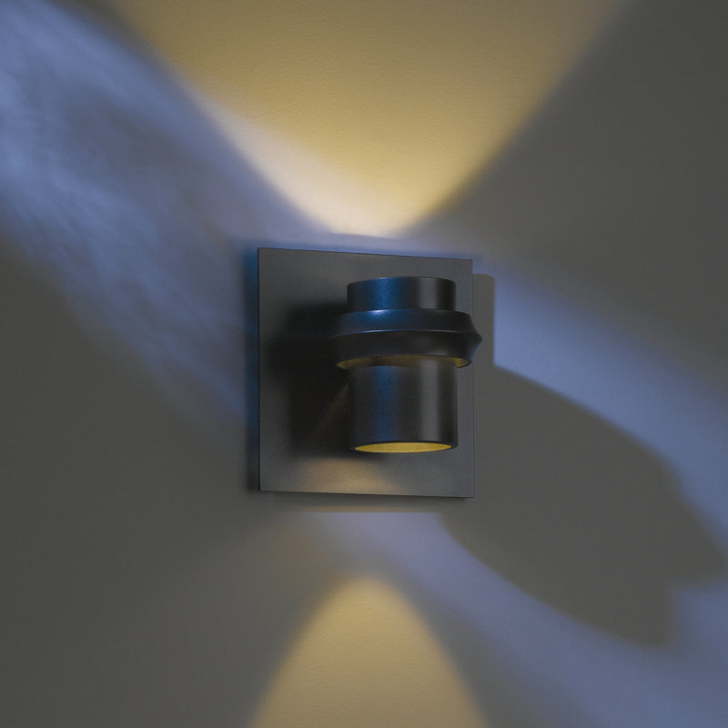 Twilight Outdoor Armed Sconce, Coastal Black, 7.1" H x 6.9" W x 5.2" D, Halogen