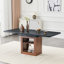 An Expandable Dining Table With Storage Space-130596234