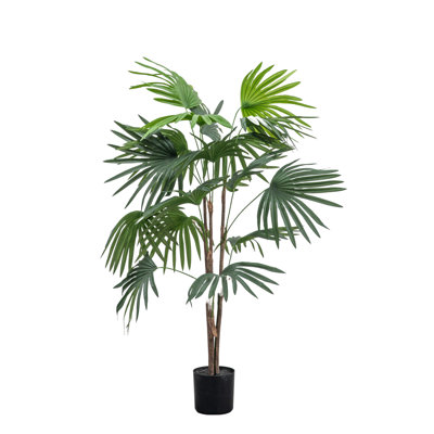 Faux Palm Plant in Pot