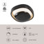 Pebble 8-in Silver dimmable LED Wall Sconce-127753475