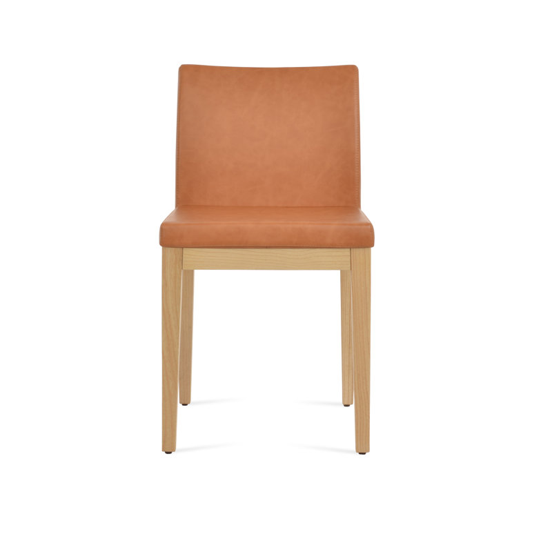 Aria Wood Dining Chair, Natural, Caramel