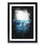 'Blue Whale' - Picture Frame Graphic Art Print-56856586-56856591