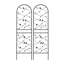 Metal Garden Trellis Rustproof Trellis For Climbing Plants Outdoor Flower Support