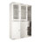 Bryann Palace Imports 100% Solid Wood Pantry China Cabinet, Raised Panel & Clear Glass Doors, 2 Drawers, Adjustable Shelves, 48.5" Wide, 71.5" Tall-1041109948