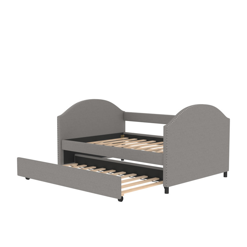 Lit de jour avec couchette Mirash, gris