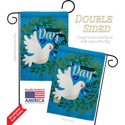 Double Sided 18.5'' H x 13'' W Polyester Flag Set