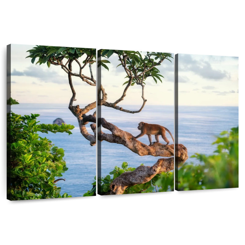 Brampt Balinese Monkey, 42" H x 65" W
