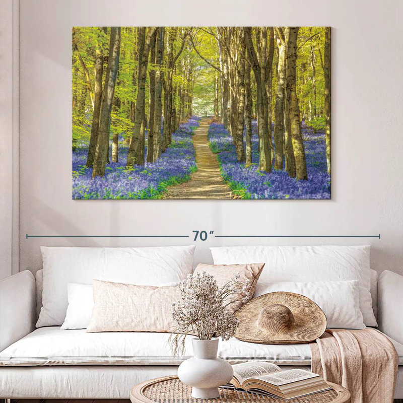 Forêt des jacinthes, H 34 po x l 51 po