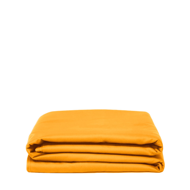 Cotton Percale Duvet Cover, Amber, Twin Duvet Cover