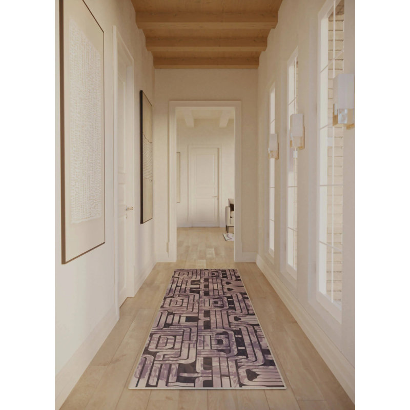 Tapis de couloir Javiona, Tapis de couloir 2 pi 9 po x 8 pi