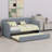 Upholstered Daybed Sofa Bed With Trundle Bed-123397378