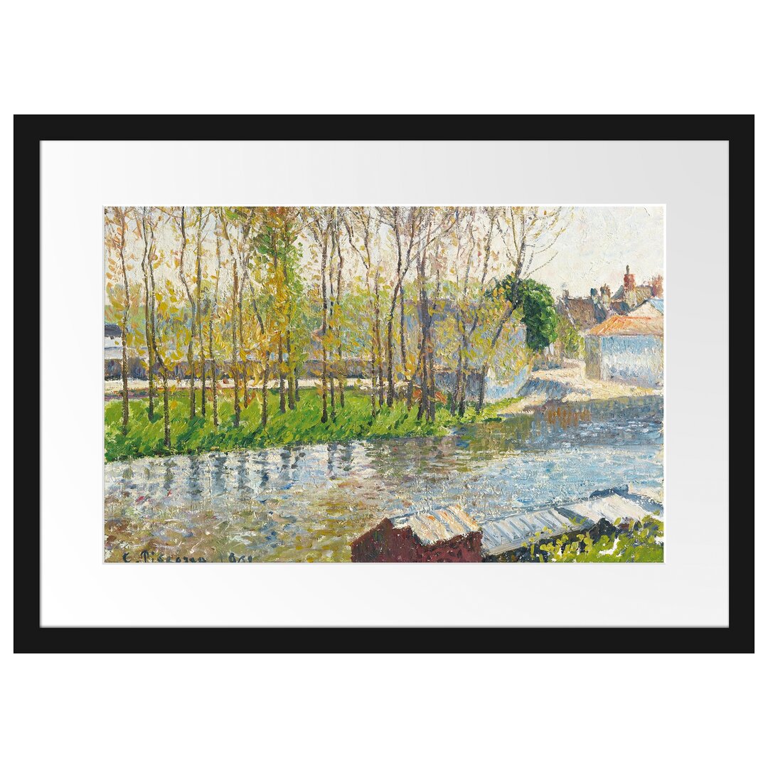 Gerahmter Kunstdruck Bords Du Loing À Moret von Camille Pissarro