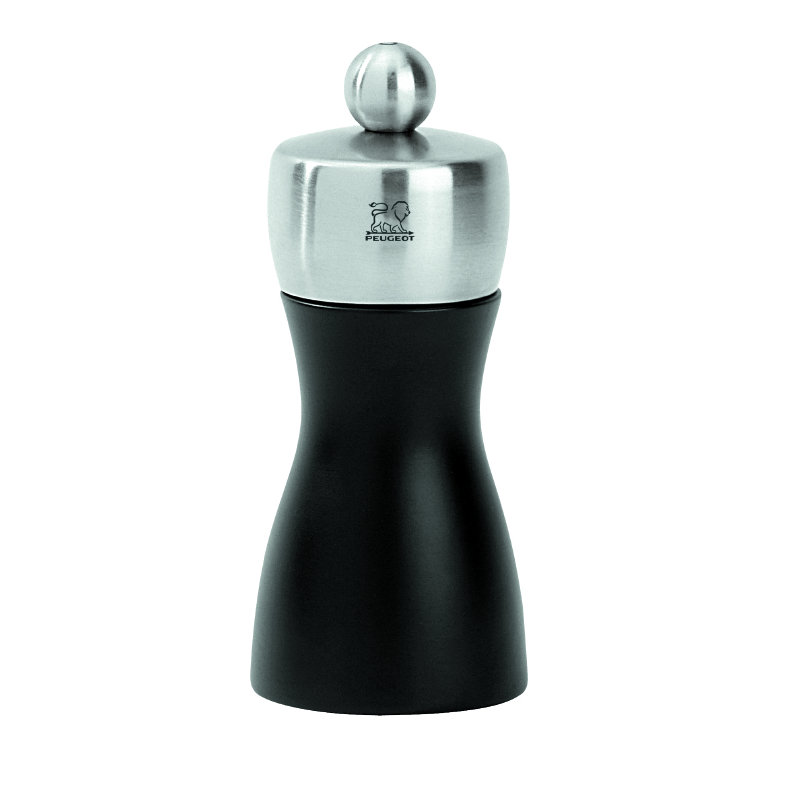 Peugeot Saveurs, Fidji - Salt Mill, Matte Black, 15.2cm H x 5.2cm W x 5.2cm D