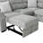 9401 Nickel Sectional With 3 Pillows