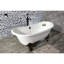 Baignoire sur pattes ovale en fonte à double pattes 67 pouces Kingston Eden Aqua Eden-36629552