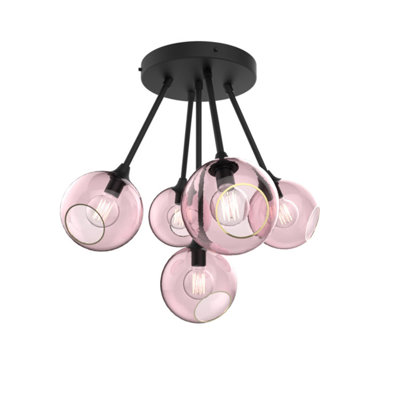 Luminaire suspendu sphère 5 lumières Ballroom Molecule