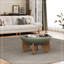 Rond Emagene avec pieds en bois-331829770