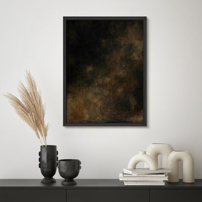 Reproduction d'art encadrée abstraite pour décoration intérieure moderne - 11 po x 14 po