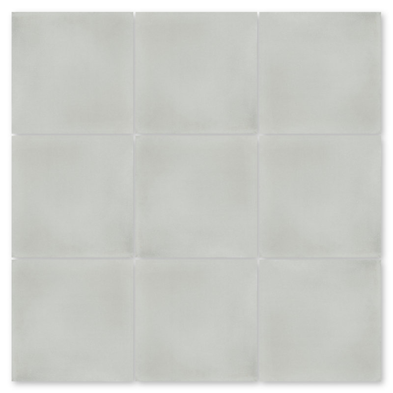 Carreau de ciment uni pour mur et plancher 8 po x 8 po, Gris urbain