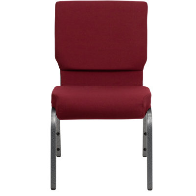 Rayleigh 18.5"W Dot Fabric Stacking Church Chair