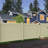 Horizontal Fence 5 in. x 5 in. x 108 in. Sand Vinyl Line Post