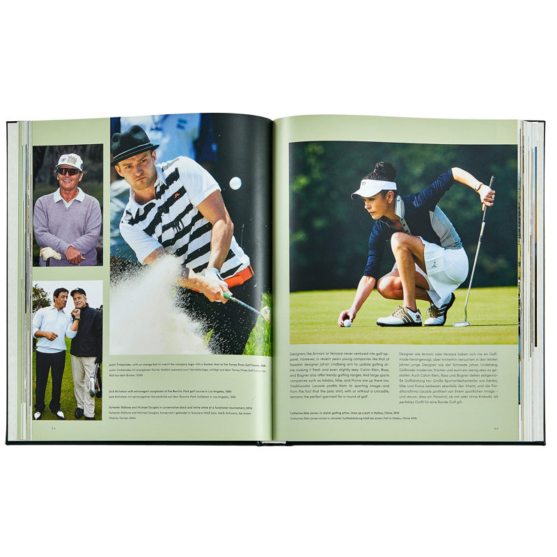 Graphic Image Golf The Ultimate Book Coffee Table Book, Leather, Green