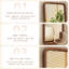 Miroirs pleine longueur rectangulaires en bois massif