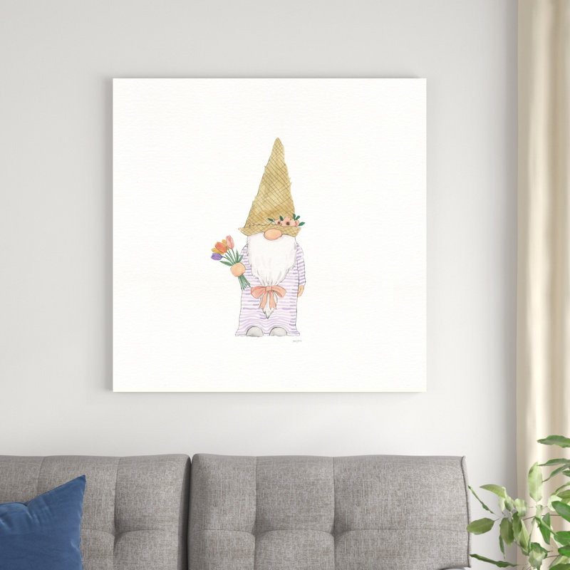 " Easter Gnomes III ", 36" H x 36" W x 1.25" D