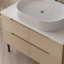 Meuble-lavabo 36 po, autoportant ou mural avec lavabo intégré en céramique
