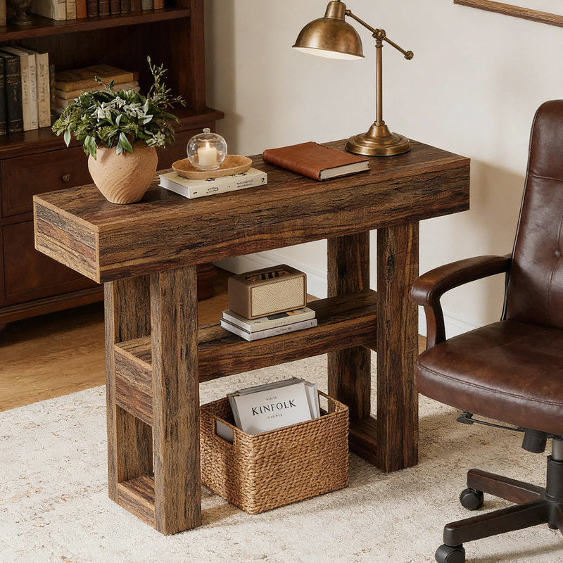 Table de canapé étroite, console