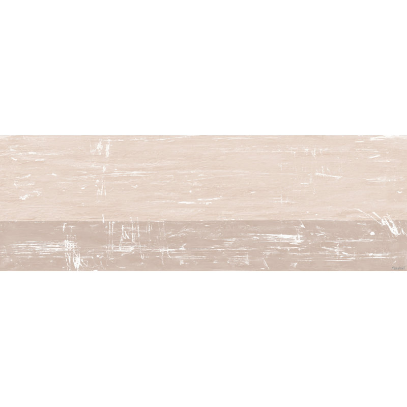 Settled Sediment - Wrapped Canvas Painting, 38cm H x 114cm W x 3.81cm D