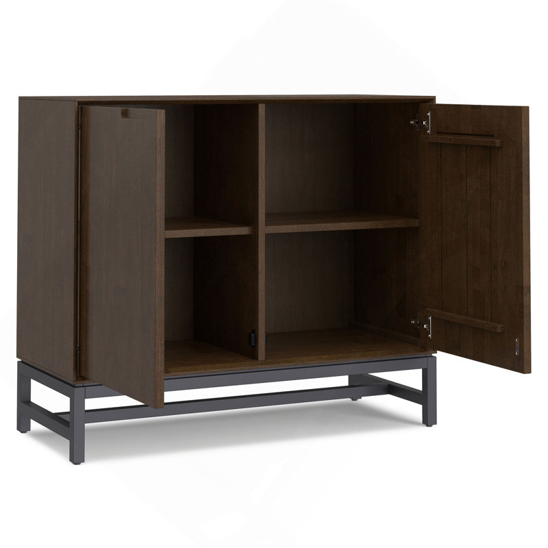Buffet 2 portes en bois massif de 42 pouces de largeur