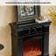 Simple French-style solid wood electric decorative fireplace with simulated flames-1912579735