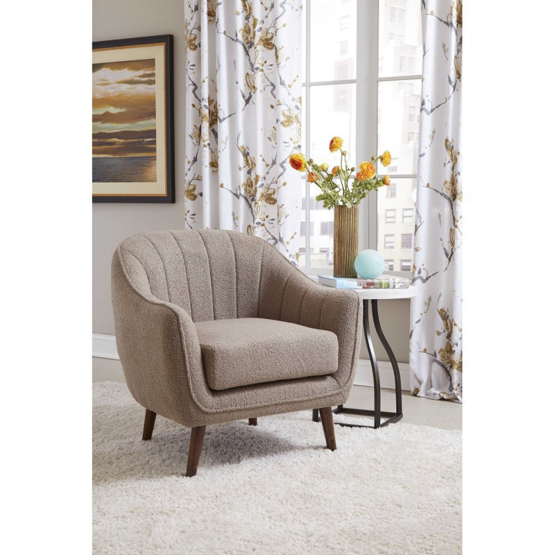 Fauteuil Mayson, Brun moyen, Taupe
