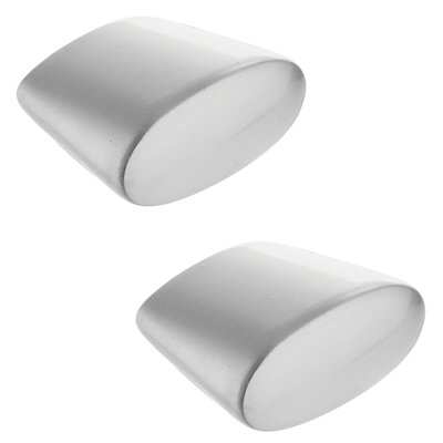 Plastic, Wood And Metal Handles & Knobs Metal Manhantan Silver Knob X2