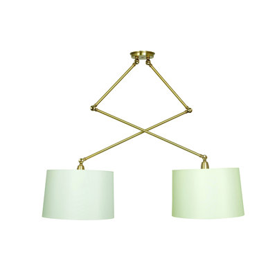 Luminaire suspendu tambour 2 lumières Creeden